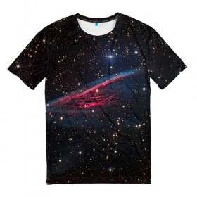 Мужская футболка 3D с принтом Астрал в Белгороде, 100% полиэфир | прямой крой, круглый вырез горловины, длина до линии бедер | вселенная | галактика | звёзды | космическое пространство | космос | созвездие