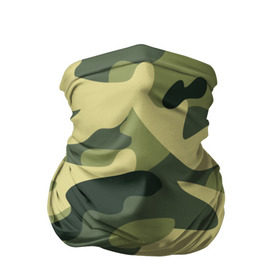 Бандана-труба 3D с принтом Зелёный камуфляж в Белгороде, 100% полиэстер, ткань с особыми свойствами — Activecool | плотность 150‒180 г/м2; хорошо тянется, но сохраняет форму | camouflage | green camouflage | зеленый камуфляж | камуфляж