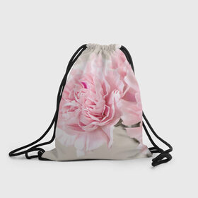 Рюкзак-мешок 3D с принтом Розовый цветок 5 в Белгороде, 100% полиэстер | плотность ткани — 200 г/м2, размер — 35 х 45 см; лямки — толстые шнурки, застежка на шнуровке, без карманов и подкладки | розовый | цветок | цветы