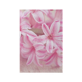 Обложка для паспорта матовая кожа с принтом Нежные цветочки в Белгороде, натуральная матовая кожа | размер 19,3 х 13,7 см; прозрачные пластиковые крепления | розовый | цветок | цветы