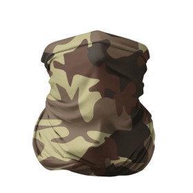 Бандана-труба 3D с принтом Коричневый камуфляж в Белгороде, 100% полиэстер, ткань с особыми свойствами — Activecool | плотность 150‒180 г/м2; хорошо тянется, но сохраняет форму | camo | camouflage | камо | хаки