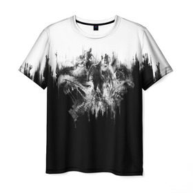 Мужская футболка 3D с принтом Dying Light в Белгороде, 100% полиэфир | прямой крой, круглый вырез горловины, длина до линии бедер | Тематика изображения на принте: dying light | horror | зомби | ужасы
