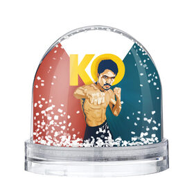 Снежный шар с принтом KO в Белгороде, Пластик | Изображение внутри шара печатается на глянцевой фотобумаге с двух сторон | мэнни пакьяо