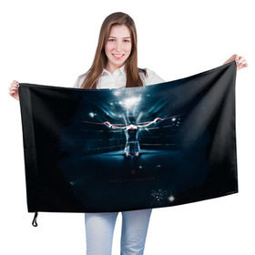 Флаг 3D с принтом Give us this day! в Белгороде, 100% полиэстер | плотность ткани — 95 г/м2, размер — 67 х 109 см. Принт наносится с одной стороны | мэнни пакьяо