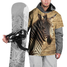 Накидка на куртку 3D с принтом Зебра в Белгороде, 100% полиэстер |  | Тематика изображения на принте: африка | голова животного | зебра | лошадь | природа