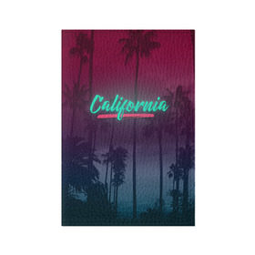 Обложка для паспорта матовая кожа с принтом California в Белгороде, натуральная матовая кожа | размер 19,3 х 13,7 см; прозрачные пластиковые крепления | america | california | city | state | sun. summer | америка | город | калифорния | лето | солнце | штат