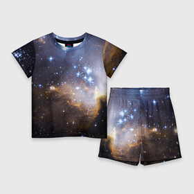 Детский костюм с шортами 3D с принтом Вселенная в Белгороде,  |  | вселенная | галактика | звёзды | космическое пространство | космос | созвездие