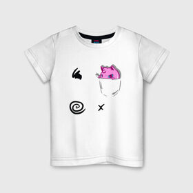 Детская футболка хлопок с принтом Jigglypuff в Белгороде, 100% хлопок | круглый вырез горловины, полуприлегающий силуэт, длина до линии бедер | jigglypuff | pokeball | pokemon | pokemon go | pokemongo