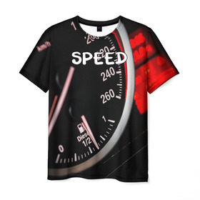Мужская футболка 3D с принтом Скорость в Белгороде, 100% полиэфир | прямой крой, круглый вырез горловины, длина до линии бедер | автомобиль | дорога | драйв | скорость | стритрейсер | стритрейсинг