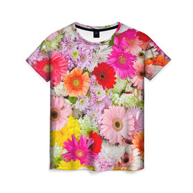 Женская футболка 3D с принтом Счастье в Белгороде, 100% полиэфир ( синтетическое хлопкоподобное полотно) | прямой крой, круглый вырез горловины, длина до линии бедер | арт | весна | красота | лето | любовь | новинки | осень | подарок | популярное | природа | радуга | цветы