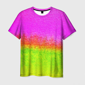 Мужская футболка 3D с принтом color в Белгороде, 100% полиэфир | прямой крой, круглый вырез горловины, длина до линии бедер | кислотный | яркий