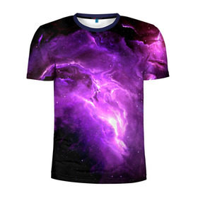 Мужская футболка 3D спортивная с принтом cosmos в Белгороде, 100% полиэстер с улучшенными характеристиками | приталенный силуэт, круглая горловина, широкие плечи, сужается к линии бедра | вселенная | галактика | звезды