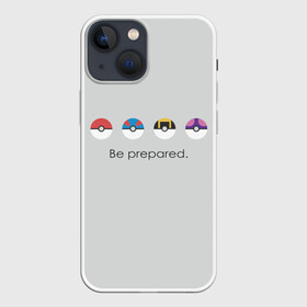 Чехол для iPhone 13 mini с принтом Pokeballs в Белгороде,  |  | bulbasaur | pikachu | pokemon | squirtle | бальбазар | пикачу | покемон | сквиртл