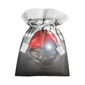 Подарочный 3D мешок с принтом Red and White в Белгороде, 100% полиэстер | Размер: 29*39 см | Тематика изображения на принте: bulbasaur | pikachu | pokemon | squirtle | бальбазар | пикачу | покемон | сквиртл