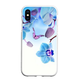 Чехол для iPhone XS Max матовый с принтом Flowers в Белгороде, Силикон | Область печати: задняя сторона чехла, без боковых панелей | арт | краска | лето | лучи | любовь | новинки | популярные | природа | рисунки | свет | цветы