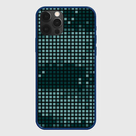 Чехол для iPhone 12 Pro с принтом Кибер камуфляж 3 в Белгороде, силикон | область печати: задняя сторона чехла, без боковых панелей | Тематика изображения на принте: пиксели | темный