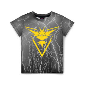 Детская футболка 3D с принтом Team Instinct Simple Gray в Белгороде, 100% гипоаллергенный полиэфир | прямой крой, круглый вырез горловины, длина до линии бедер, чуть спущенное плечо, ткань немного тянется | Тематика изображения на принте: 