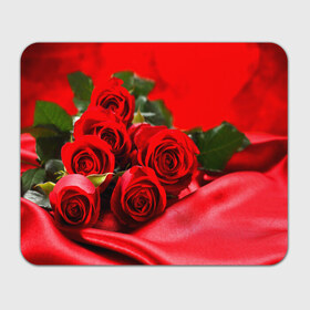 Коврик прямоугольный с принтом Розы в Белгороде, натуральный каучук | размер 230 х 185 мм; запечатка лицевой стороны | букет | красная | лепесток | разноцветная | роза | цветок