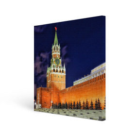 Холст квадратный с принтом Кремль в Белгороде, 100% ПВХ |  | moscow | russia | гордость | кремль | москва | отечество | родина | россия | столица