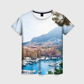 Женская футболка 3D с принтом Монако в Белгороде, 100% полиэфир ( синтетическое хлопкоподобное полотно) | прямой крой, круглый вырез горловины, длина до линии бедер | europe | monaco | гламур | европа | загар | княжество | миллионеры | монако | отдых | отпуск | пляж | роскошь | солнце | средиземное море | туризм