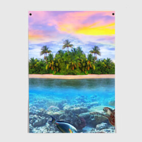 Постер с принтом Мальдивы в Белгороде, 100% бумага
 | бумага, плотность 150 мг. Матовая, но за счет высокого коэффициента гладкости имеет небольшой блеск и дает на свету блики, но в отличии от глянцевой бумаги не покрыта лаком | загар | каникулы | мальдивские острова | мальдивы | отдых | отпуск | пляж | приключения | солнце | туризм