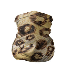 Бандана-труба 3D с принтом Леопардовая ткань в Белгороде, 100% полиэстер, ткань с особыми свойствами — Activecool | плотность 150‒180 г/м2; хорошо тянется, но сохраняет форму | гепард | гламур | леопард | мода | пятна | роскошь | ткань | точки | шерсть