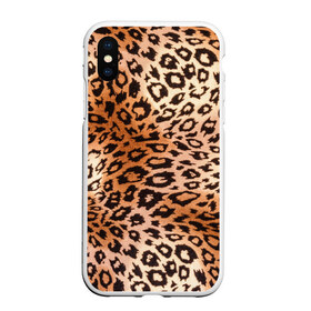 Чехол для iPhone XS Max матовый с принтом Леопардовая шкура в Белгороде, Силикон | Область печати: задняя сторона чехла, без боковых панелей | гепард | гламур | леопард | мода | роскошь | шерсть