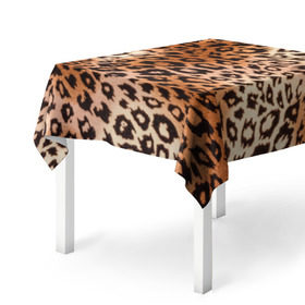 Скатерть 3D с принтом Леопардовая шкура в Белгороде, 100% полиэстер (ткань не мнется и не растягивается) | Размер: 150*150 см | гепард | гламур | леопард | мода | роскошь | шерсть