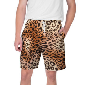 Мужские шорты 3D с принтом Леопардовая шкура в Белгороде,  полиэстер 100% | прямой крой, два кармана без застежек по бокам. Мягкая трикотажная резинка на поясе, внутри которой широкие завязки. Длина чуть выше колен | гепард | гламур | леопард | мода | роскошь | шерсть