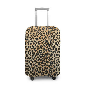 Чехол для чемодана 3D с принтом Гепард (шкура) в Белгороде, 86% полиэфир, 14% спандекс | двустороннее нанесение принта, прорези для ручек и колес | гепард | гламур | леопард | мода | пятна | роскошь | ткань | точки | шерсть
