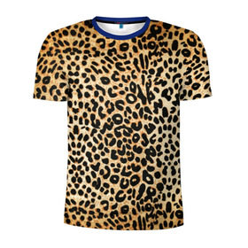 Мужская футболка 3D спортивная с принтом Гепард (шкура) в Белгороде, 100% полиэстер с улучшенными характеристиками | приталенный силуэт, круглая горловина, широкие плечи, сужается к линии бедра | Тематика изображения на принте: гепард | гламур | леопард | мода | пятна | роскошь | ткань | точки | шерсть