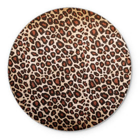 Коврик круглый с принтом Шкура гепарда в Белгороде, резина и полиэстер | круглая форма, изображение наносится на всю лицевую часть | гепард | гламур | леопард | мода | пятна | роскошь | ткань | точки | шерсть