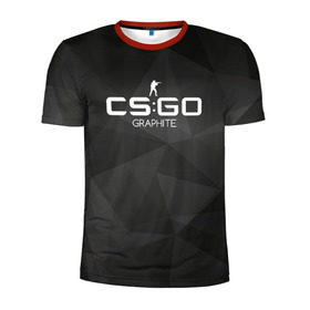Мужская футболка 3D спортивная с принтом cs:go - Graphite (Графит) в Белгороде, 100% полиэстер с улучшенными характеристиками | приталенный силуэт, круглая горловина, широкие плечи, сужается к линии бедра | cs | csgo | го | кс