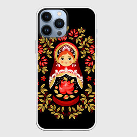 Чехол для iPhone 13 Pro Max с принтом Матрешка в Белгороде,  |  | flowers | matryoshka | russian | роспись | русская | цветы