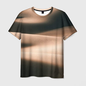 Мужская футболка 3D с принтом Барханы в Белгороде, 100% полиэфир | прямой крой, круглый вырез горловины, длина до линии бедер | аравия | барханы | бедуин | восток | пески | пустыня | солнце | товарищ сухов