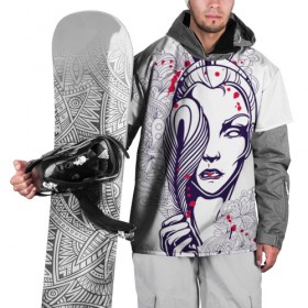 Накидка на куртку 3D с принтом Богиня в Белгороде, 100% полиэстер |  | Тематика изображения на принте: вода | воздух | магия | огонь | племя | популярное | путешествия | рисунок | сказка | фентези