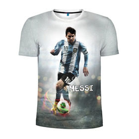 Мужская футболка 3D спортивная с принтом Leo Messi в Белгороде, 100% полиэстер с улучшенными характеристиками | приталенный силуэт, круглая горловина, широкие плечи, сужается к линии бедра | barselona | messi | аргентина | барселона | месси | мяч | футбол