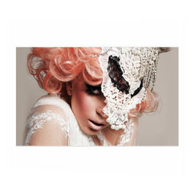 Бумага для упаковки 3D с принтом Lady Gaga в Белгороде, пластик и полированная сталь | круглая форма, металлическое крепление в виде кольца | lady gaga | звезда | знаменитость | леди гага | музыка | певица
