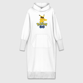 Платье удлиненное хлопок с принтом Pokemon GO в Белгороде,  |  | pikachu | pokeball | доллар | золото | пикачу | покеболл | покемон
