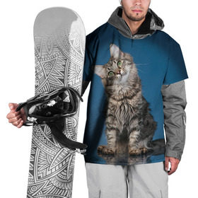Накидка на куртку 3D с принтом Мейн-кун 2 в Белгороде, 100% полиэстер |  | кот | котенок | котик | котэ | кошка | мейн кун | мейнкун | мэйн кун | мэйнкун