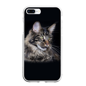 Чехол для iPhone 7Plus/8 Plus матовый с принтом Мейн-кун 5 в Белгороде, Силикон | Область печати: задняя сторона чехла, без боковых панелей | Тематика изображения на принте: кот | котенок | котик | котэ | кошка | мейн кун | мейнкун | мэйн кун | мэйнкун
