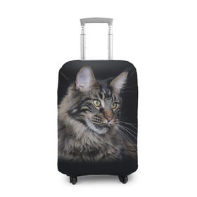 Чехол для чемодана 3D с принтом Мейн-кун 5 в Белгороде, 86% полиэфир, 14% спандекс | двустороннее нанесение принта, прорези для ручек и колес | кот | котенок | котик | котэ | кошка | мейн кун | мейнкун | мэйн кун | мэйнкун