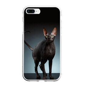 Чехол для iPhone 7Plus/8 Plus матовый с принтом Сфинкс 7 в Белгороде, Силикон | Область печати: задняя сторона чехла, без боковых панелей | Тематика изображения на принте: кот | котенок | котик | котэ | кошка | сфинкс