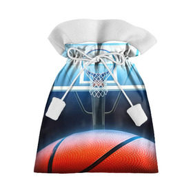 Подарочный 3D мешок с принтом Баскетбол в Белгороде, 100% полиэстер | Размер: 29*39 см | Тематика изображения на принте: basketball | кольцо | корзина