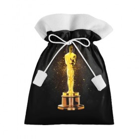 Подарочный 3D мешок с принтом Оскар в Белгороде, 100% полиэстер | Размер: 29*39 см | Тематика изображения на принте: американская киноакадемия | золото | кинематограф | кино | кинофестиваль | награда | премия оскар