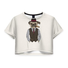 Женская футболка 3D укороченная с принтом Хипстер 36 в Белгороде, 100% полиэстер | круглая горловина, длина футболки до линии талии, рукава с отворотами | hipster