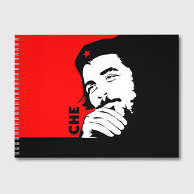 Альбом для рисования с принтом Че Гевара в Белгороде, 100% бумага
 | матовая бумага, плотность 200 мг. | Тематика изображения на принте: che | che guevara | comandante | revolution | viva | революция | че | чегевара