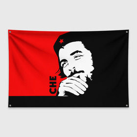 Флаг-баннер с принтом Че Гевара в Белгороде, 100% полиэстер | размер 67 х 109 см, плотность ткани — 95 г/м2; по краям флага есть четыре люверса для крепления | che | che guevara | comandante | revolution | viva | революция | че | чегевара