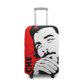 Чехол для чемодана 3D с принтом Че Гевара в Белгороде, 86% полиэфир, 14% спандекс | двустороннее нанесение принта, прорези для ручек и колес | che | che guevara | comandante | revolution | viva | революция | че | чегевара