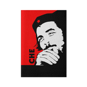 Обложка для паспорта матовая кожа с принтом Че Гевара в Белгороде, натуральная матовая кожа | размер 19,3 х 13,7 см; прозрачные пластиковые крепления | che | che guevara | comandante | revolution | viva | революция | че | чегевара